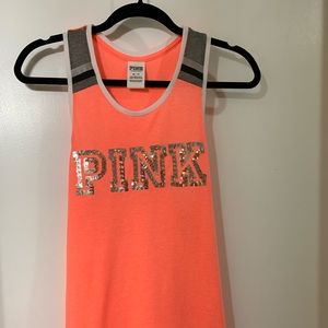 PINK Sequins Tank Top